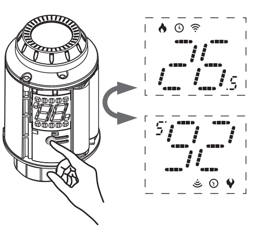 Utilisation de la tête thermostatique ZigBee Moes ZTRV-PJ-601-MS